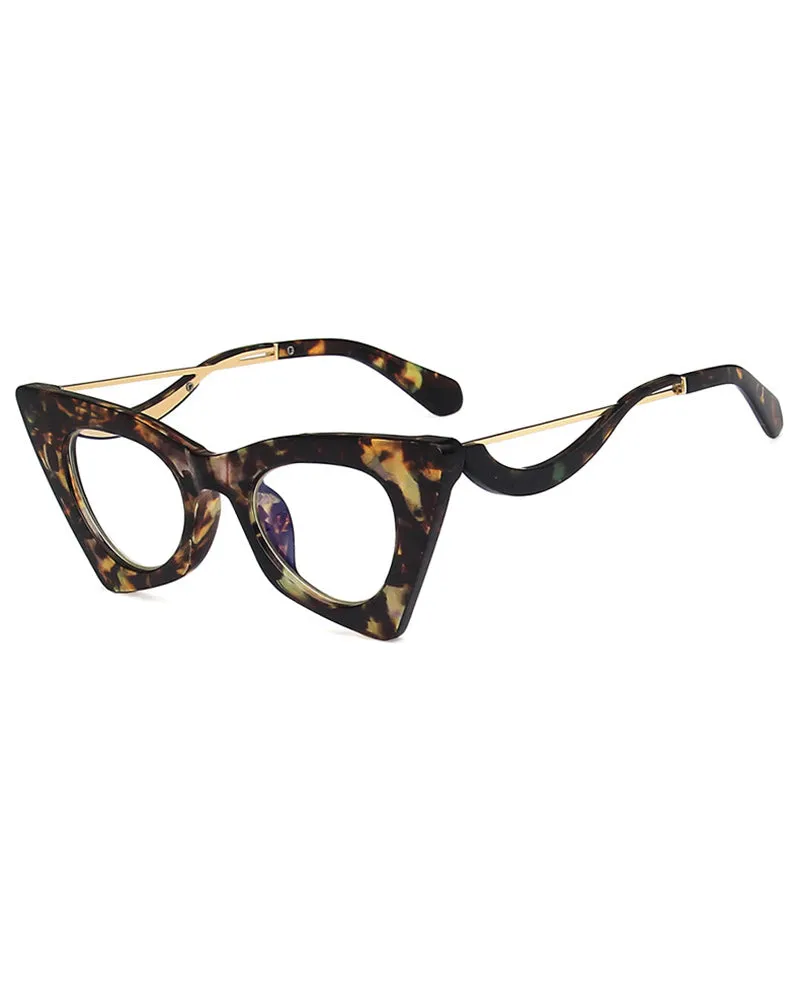 1Pair Retro Cat Eye Frame Sunglasses