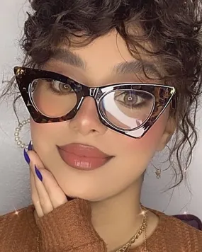 1Pair Retro Cat Eye Frame Sunglasses