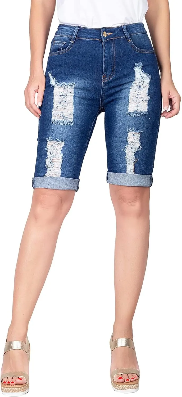 2LUV Women's Stretchy Jeans Pockets Skinny Jeans