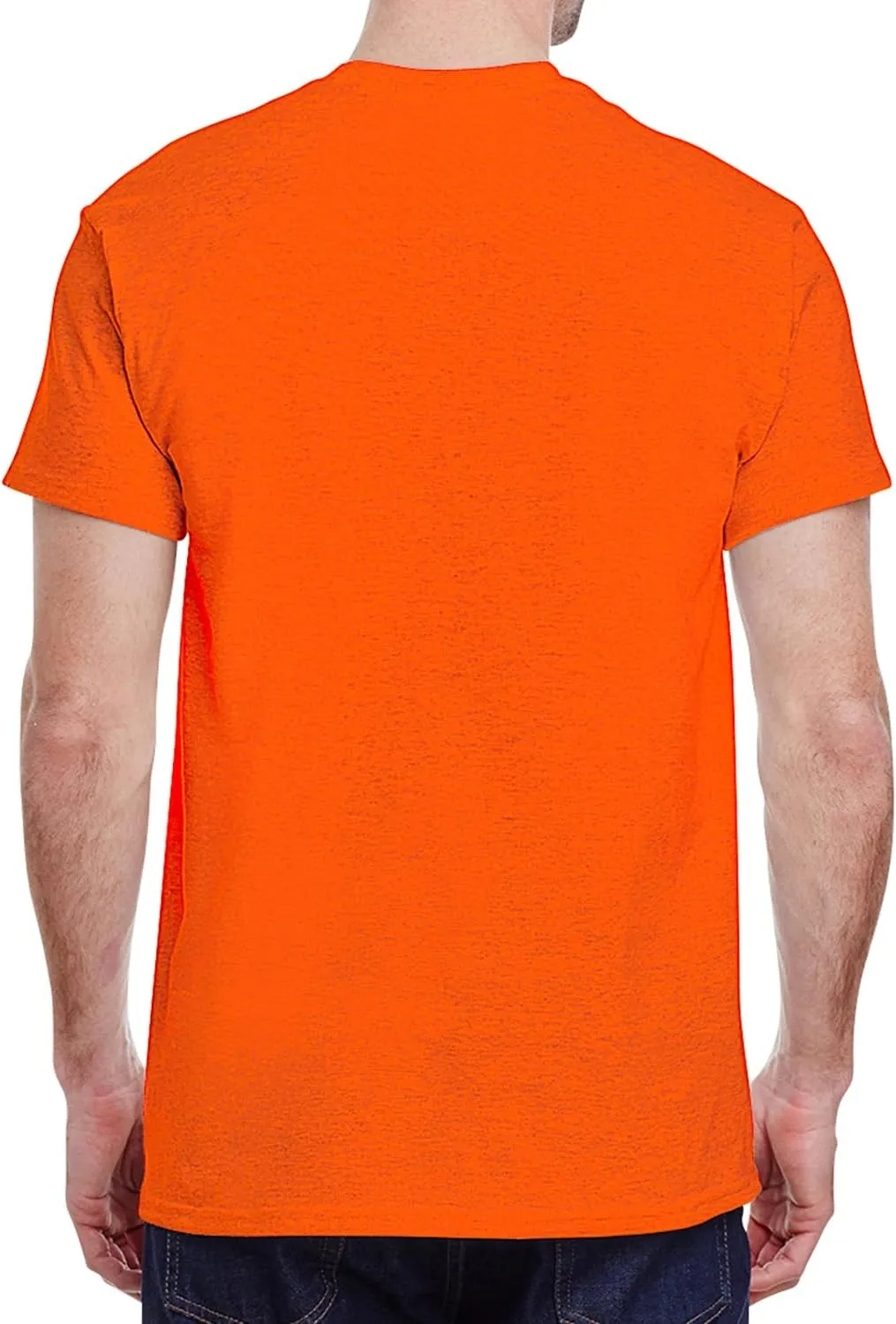 Adult Heavy Cotton T-Shirt Breathable Crewneck Soft and Comfortable T-Shirts for Men
