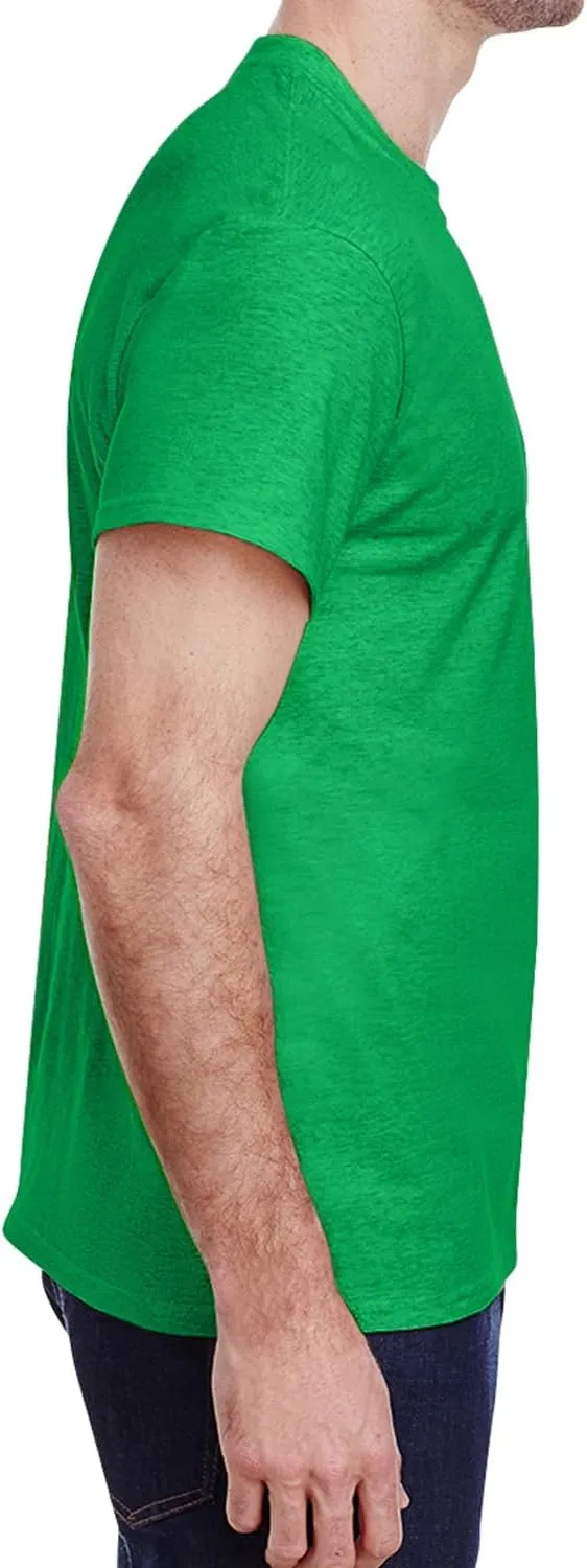 Adult Heavy Cotton T-Shirt Breathable Crewneck Soft and Comfortable T-Shirts for Men