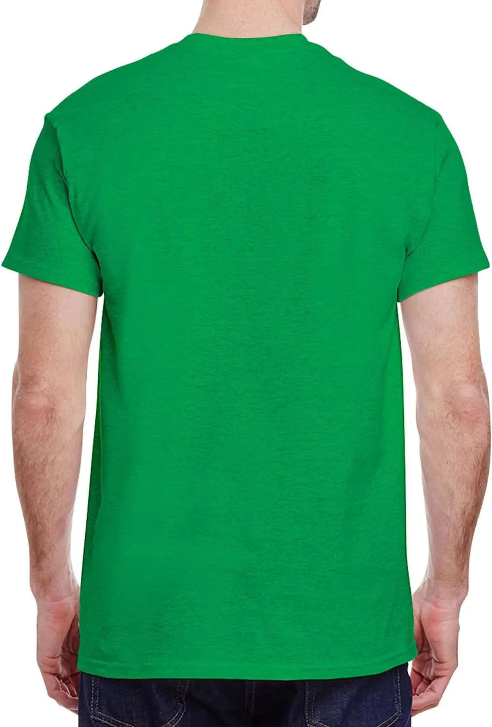 Adult Heavy Cotton T-Shirt Breathable Crewneck Soft and Comfortable T-Shirts for Men