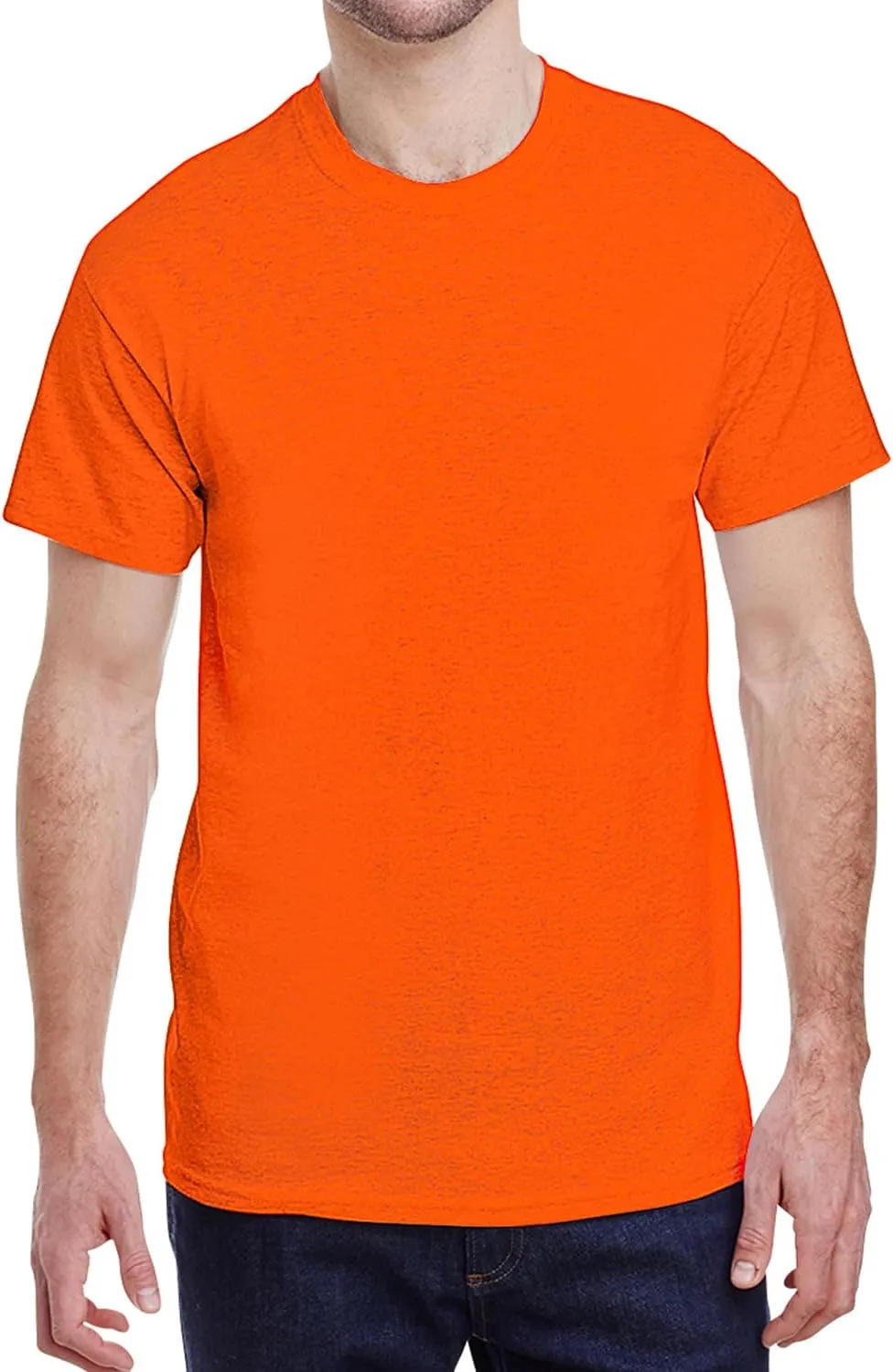 Adult Heavy Cotton T-Shirt Breathable Crewneck Soft and Comfortable T-Shirts for Men