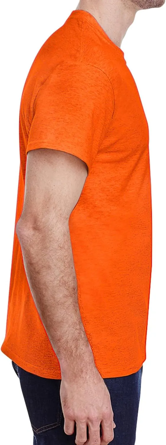 Adult Heavy Cotton T-Shirt Breathable Crewneck Soft and Comfortable T-Shirts for Men