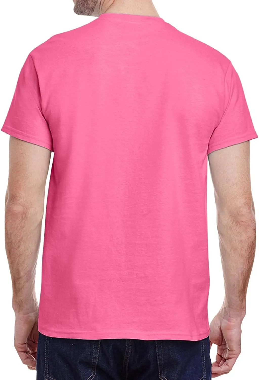 Adult Heavy Cotton T-Shirt Breathable Crewneck Soft and Comfortable T-Shirts for Men