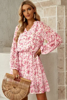 Boho Floral Mini Dress