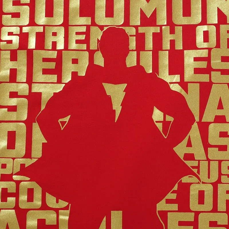 Casual SHAZAM Cotton T-Shirt for Men