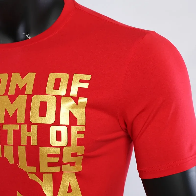 Casual SHAZAM Cotton T-Shirt for Men