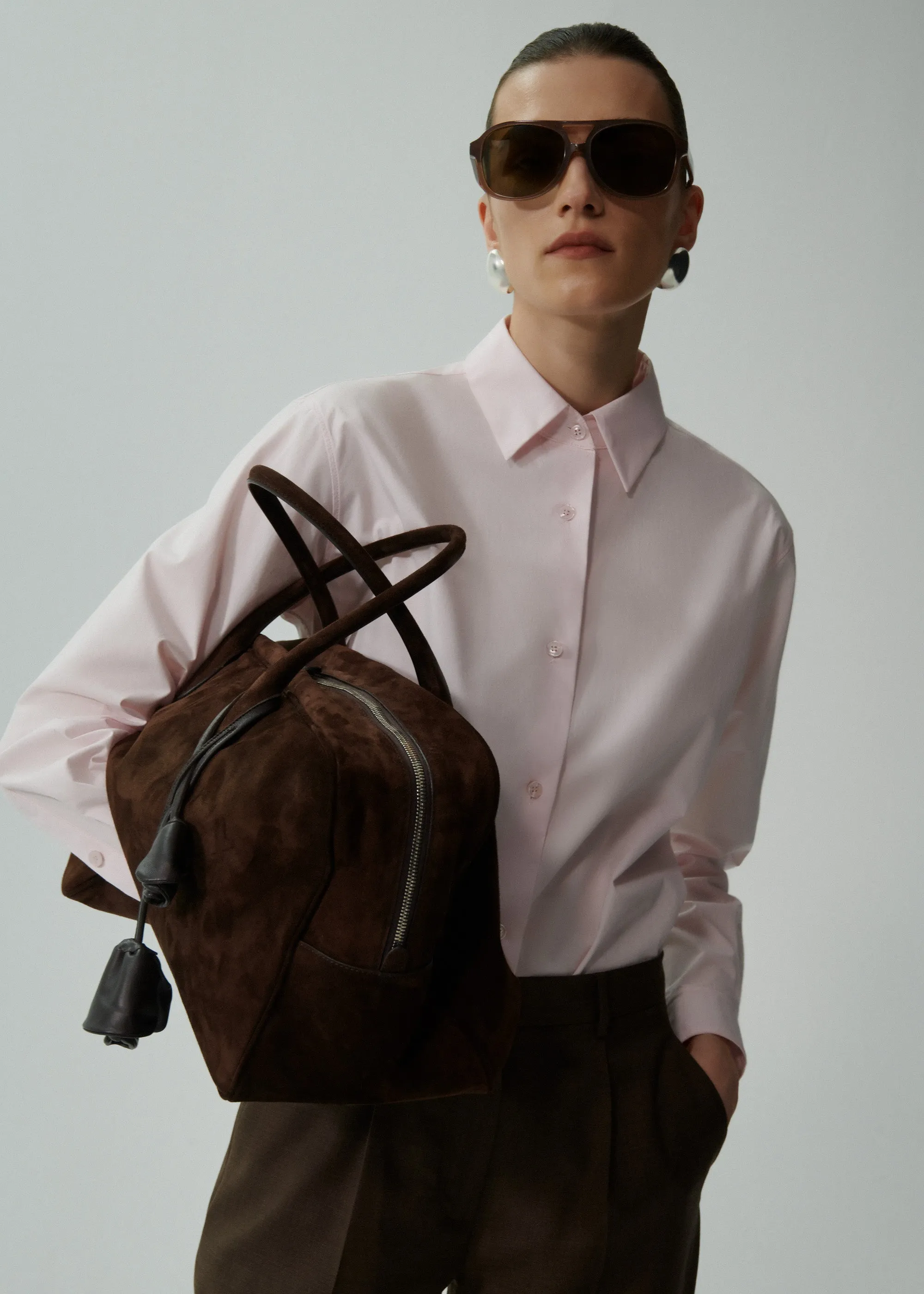 Classic cotton shirt in pink