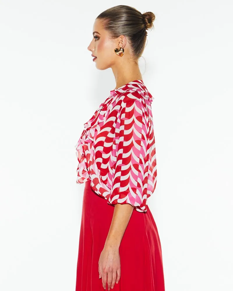 Fate   BeckerJust Love Frill Blouse - Geo Link