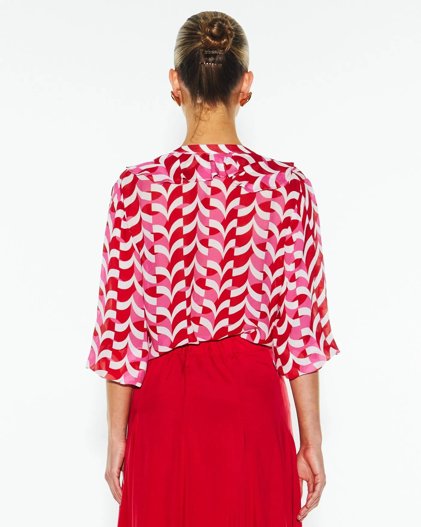 Fate   BeckerJust Love Frill Blouse - Geo Link