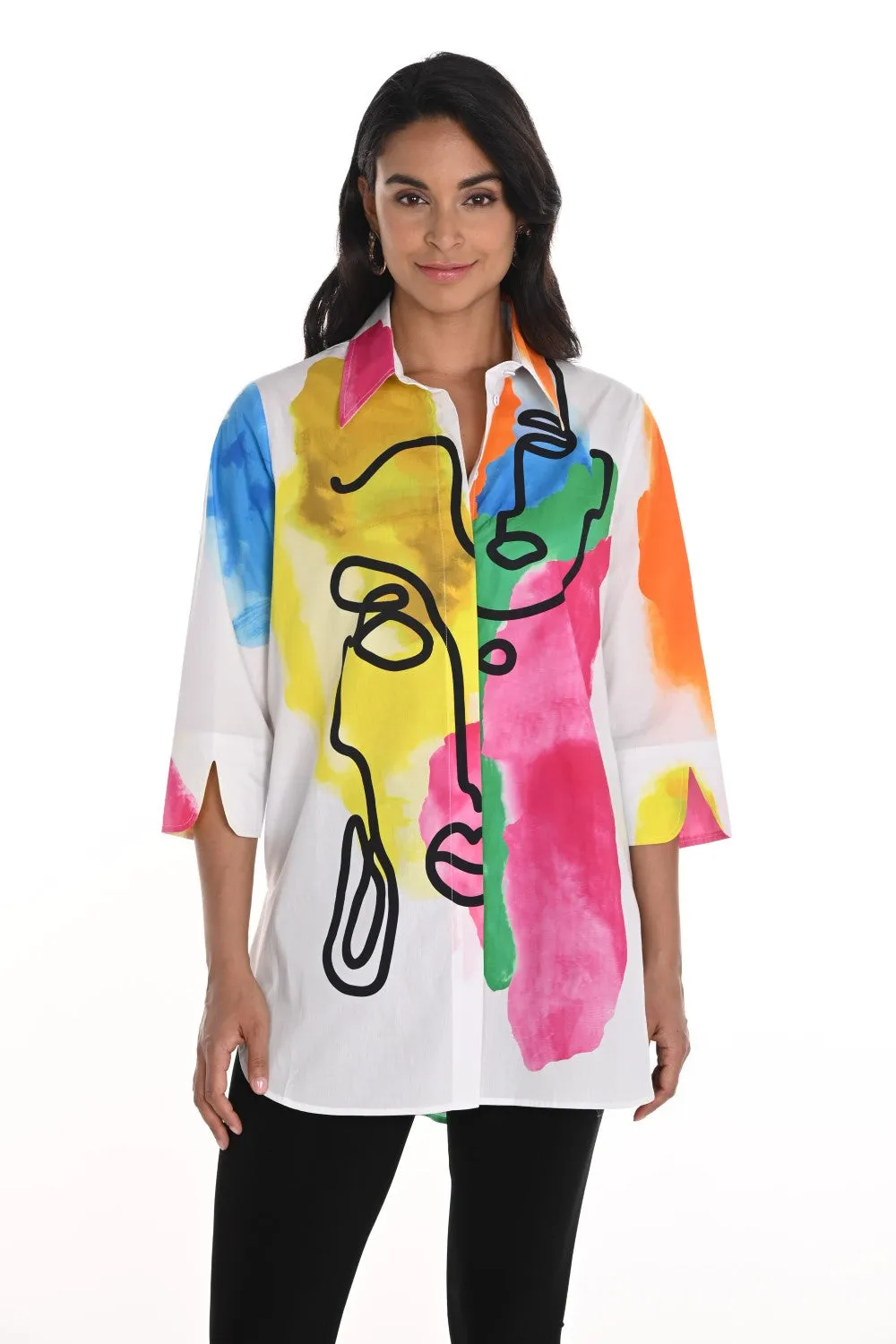 Frank Lyman Blouse 256749U Off-White/Multi