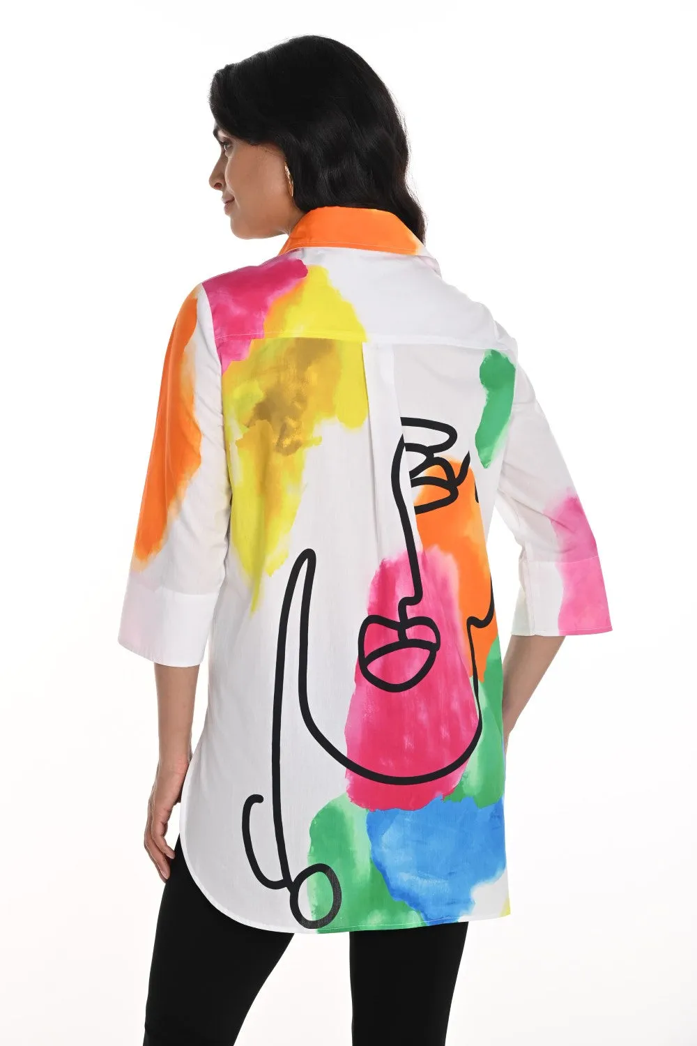 Frank Lyman Blouse 256749U Off-White/Multi