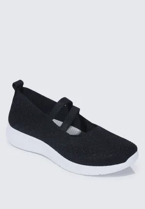 Gentle Walk Comfy Sneakers In Black