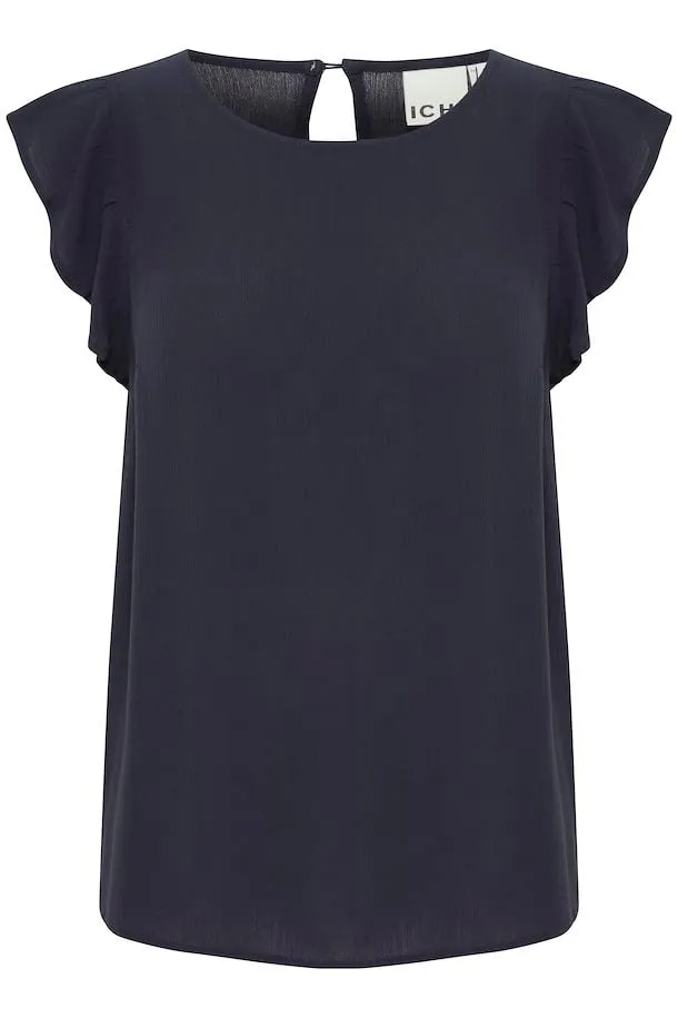 ICHI Marrakech Blouse in Black