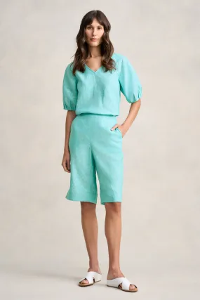 Linen Pull On Short