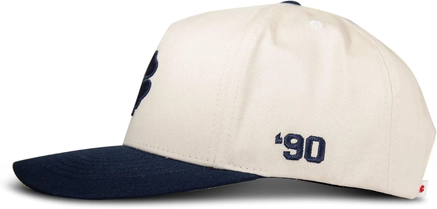 Lucky Brand Snapback Hat | Adjustable | Baseball Cap | Retro | American Heritage | 5 Panel Design | Cotton Canvas