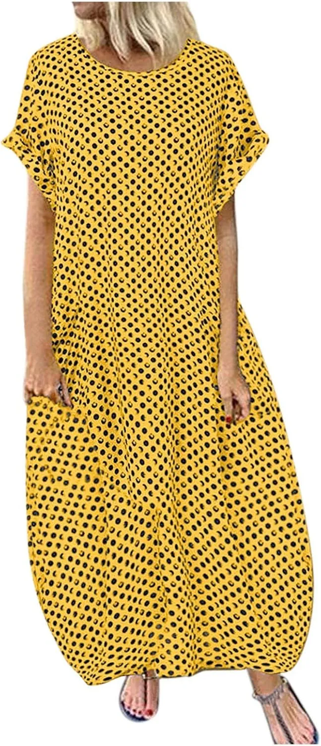 Maxi Dresses for Women 2024 Silk Dress for Women Off Shoulder Dress Short Long Sleeve Shift Dress for Women