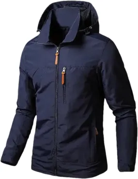 Men's Lightweight Breathable Windbreaker Windproof Rain Hooded Jackets Rain Jacket Outdoor Running Coat for Travel