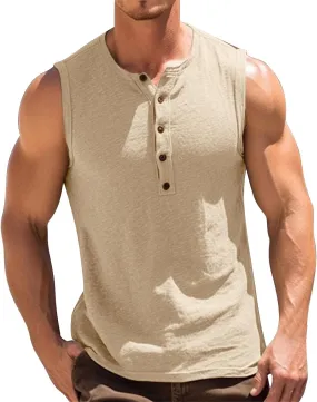 Men's Muscle Cut Shirts Breathable Quick Dry Workout Tank Tops Lightweight Bodybuilding Gym Athletic Sleeveless Shirt