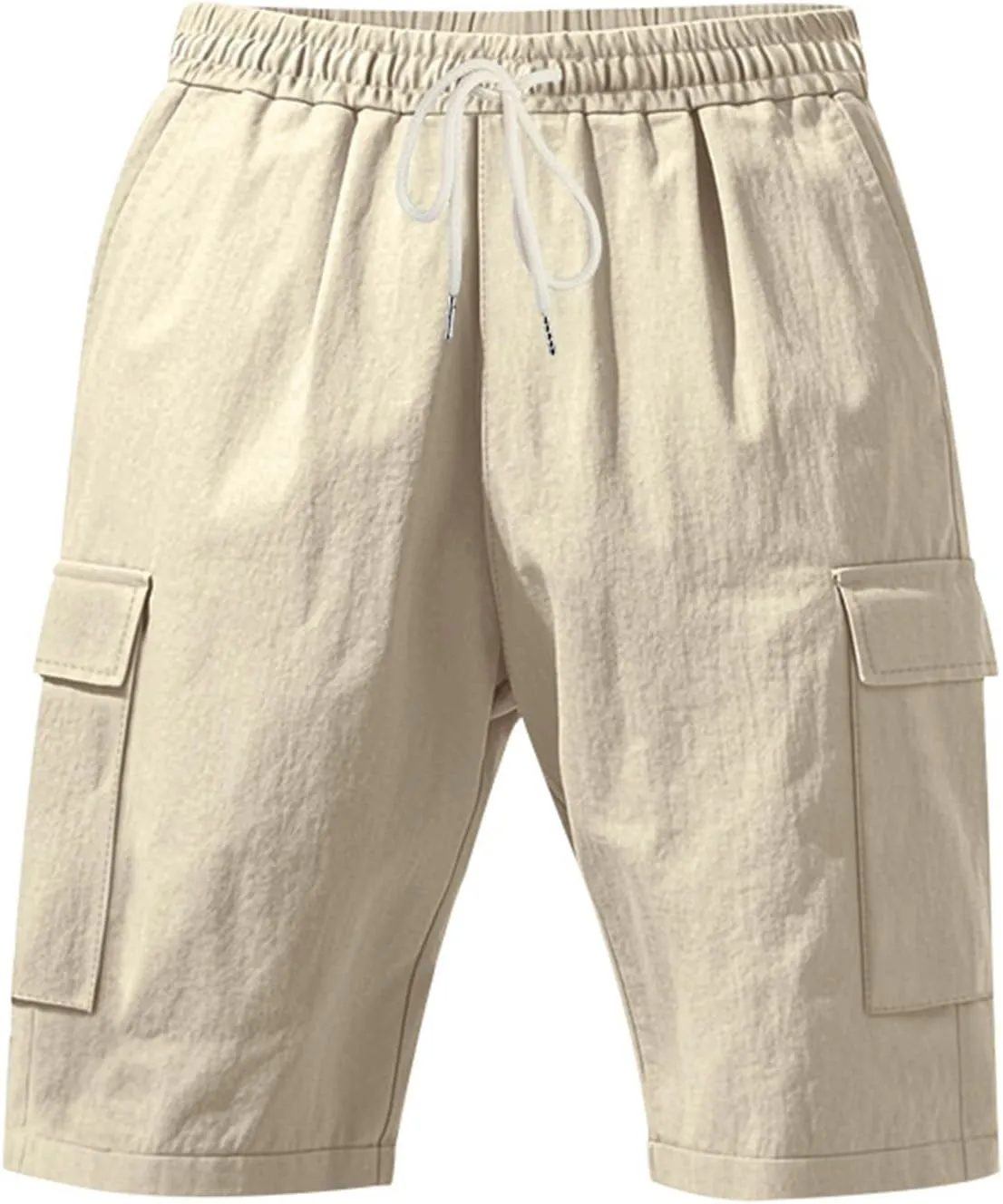 Mens Sports Shorts Drawstring Elastic Waist Short Pants Breathable Quick Dry Running Fitness Joggers Shorts