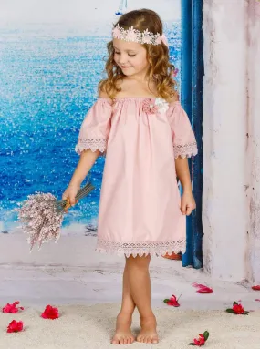 More Flowers Please Boho Lace Trimmed Dress