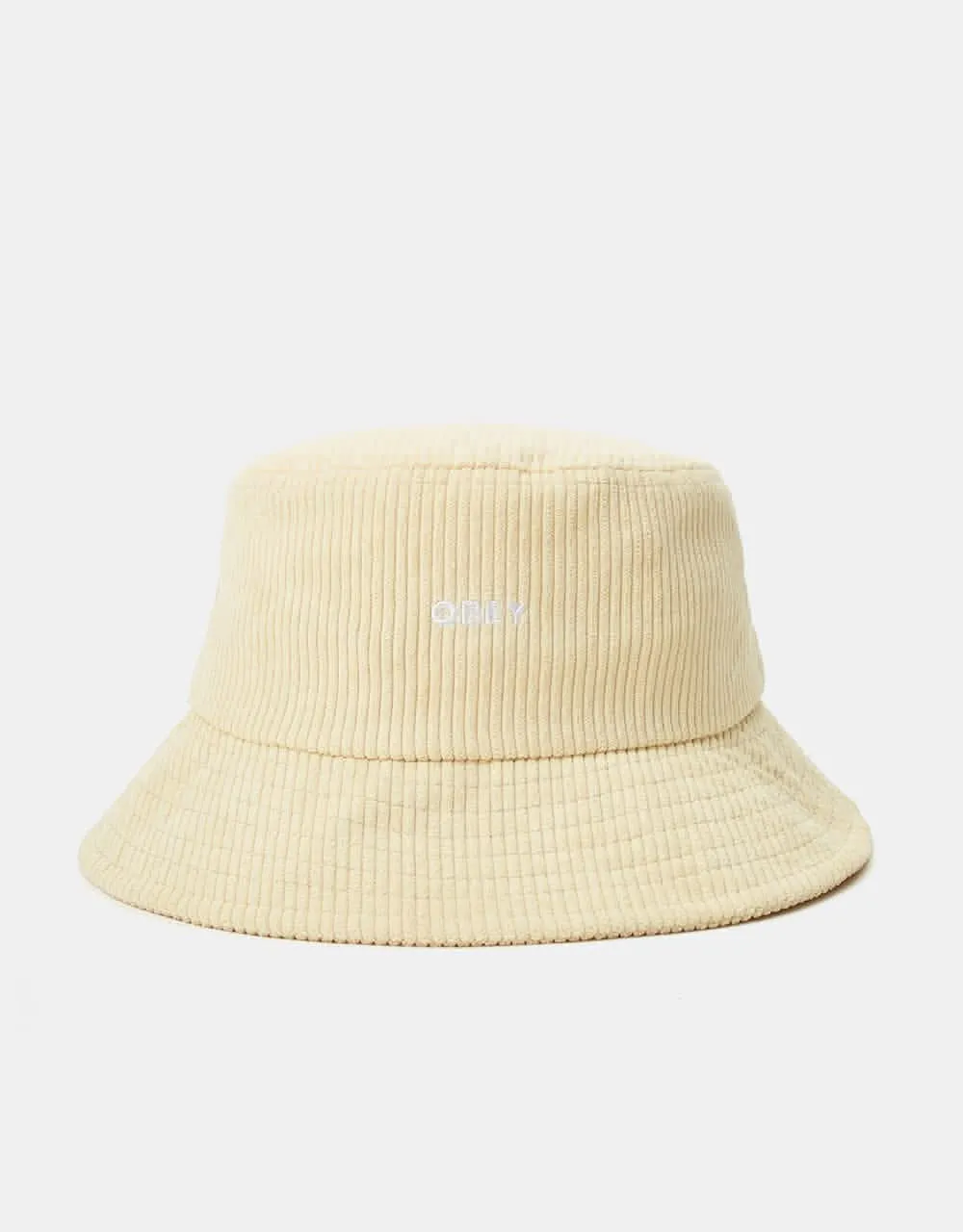 Obey Bold Cord Bucket Hat - Off White