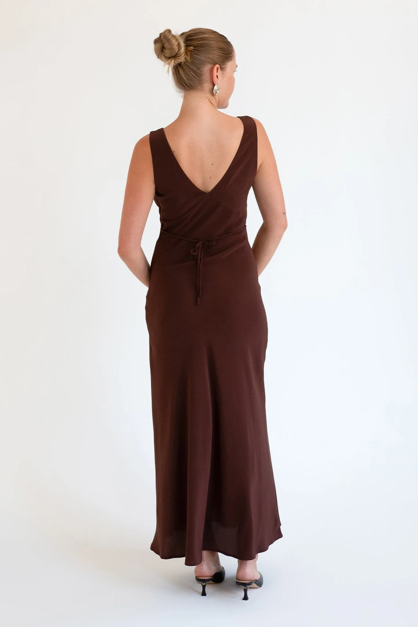 Plunge Bias Dress - Ciocco