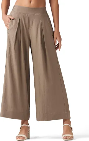 Willit Women's Linen Pants Wide Leg Casual Beach Summer Pants Palazzo Lounge Pants with Pockets