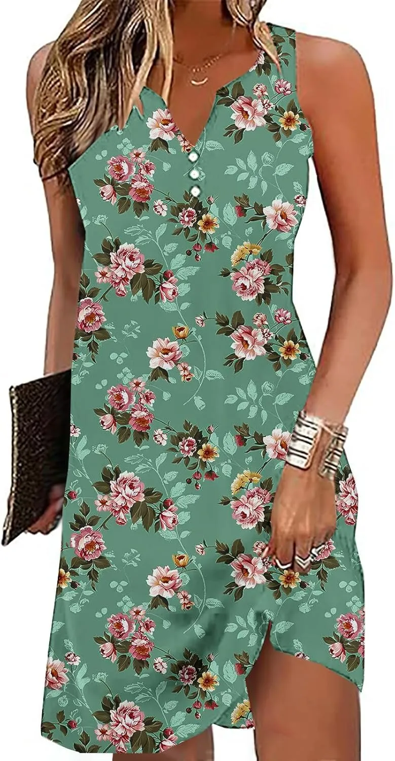 Women Dresses Casual Exotic Boho Waist-Length Trendy Dress Elegant Midi Dress Retro Sexy Beach Wedding Guest Dress