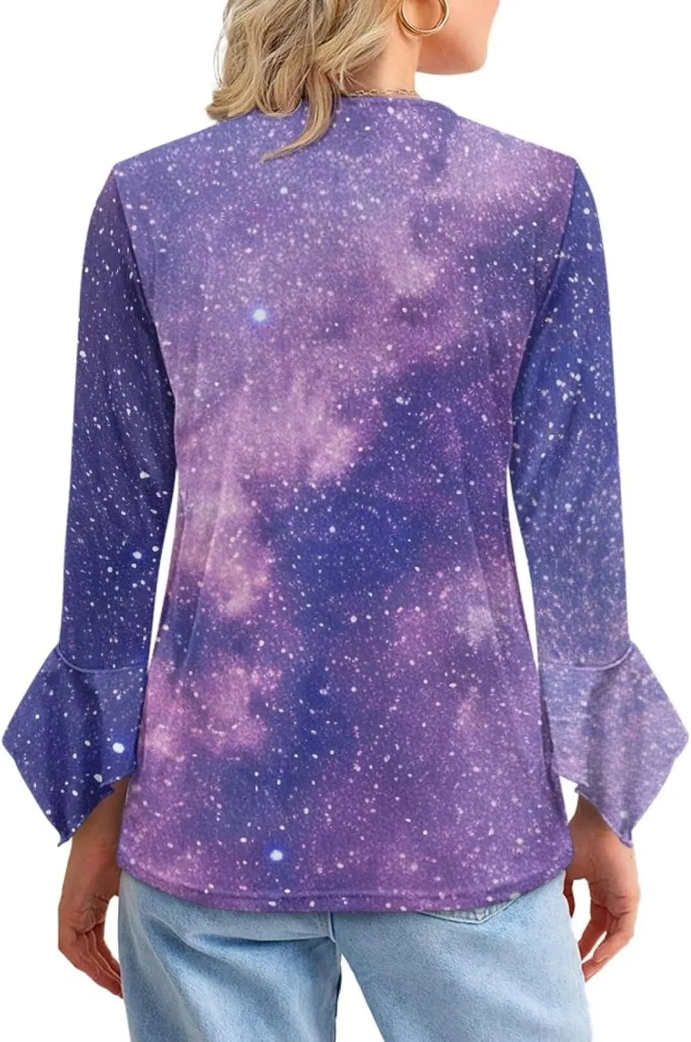 Women's Long Sleeve Button Down T-Shirt Athletic Blouse Breathable Slim Dressy Plus Size Top