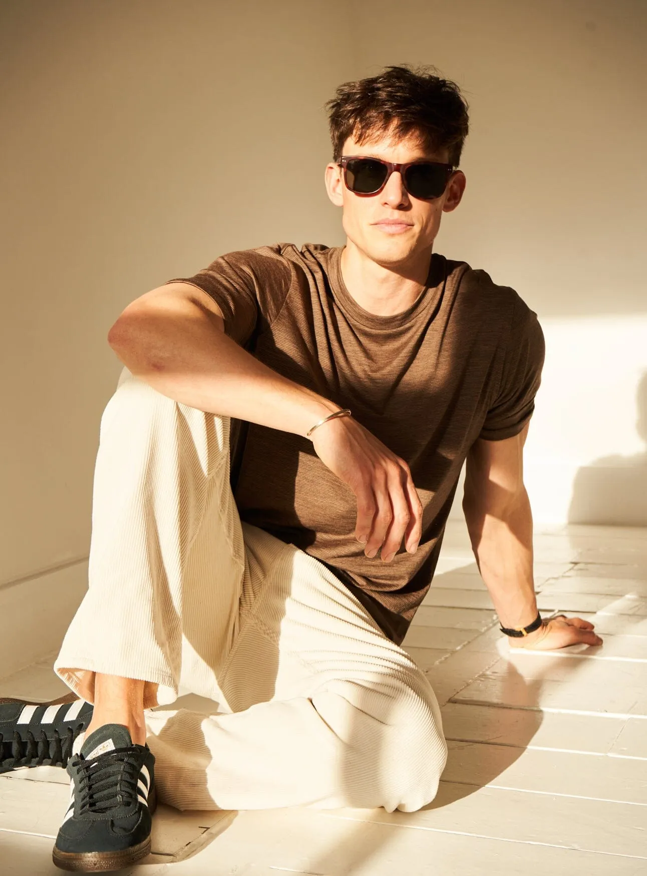 ZQ Merino Wool Jersey Tan stripe Neem T