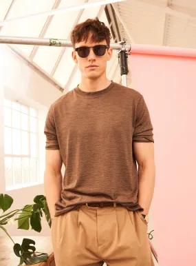 ZQ Merino Wool Jersey Tan stripe Neem T